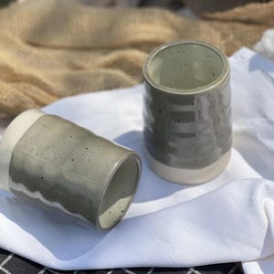 Handmade Ceramic Matcha Cup – Elegant and Durable Tea Cup for Daily Use, Perfect for Matcha Lovers, Unique Pottery Gift, Modern Minimalist