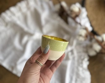 Handmade Ceramic Espresso Cup | Artisan Glazed Demitasse 80ml | Unique Pottery Coffee Gift for Espresso Lovers