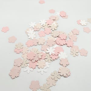 Flower Confetti, Floral Decorations, Custom Confetti, Pink Table Scatter, Birthday, Bachelorette, Anniversary, Wedding Confetti, Baby Shower