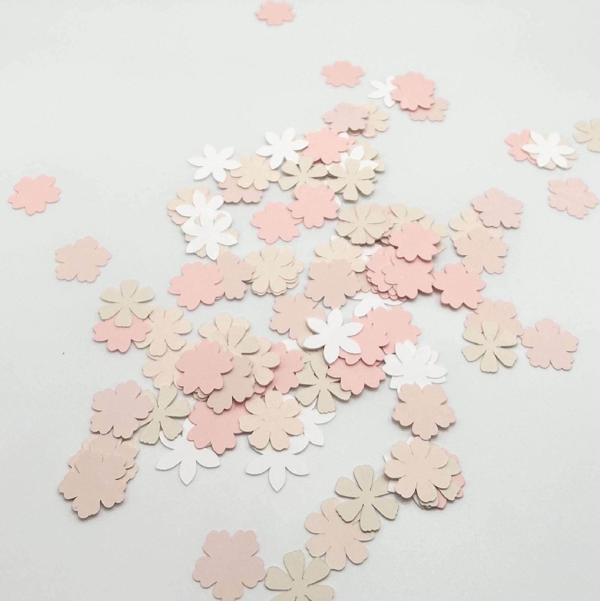 Flower Confetti, Floral Decorations, Custom Confetti, Pink Table Scatter, Birthday, Bachelorette, Anniversary, Wedding Confetti, Baby Shower