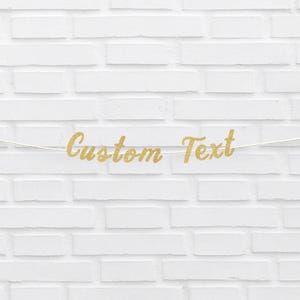 Personalisierte Partygirlande: 3D Glitter Girlande