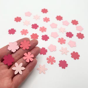Confetti bloem, bloemendecoraties, aangepaste confetti, roze tafelstrooisel, verjaardag, vrijgezellenfeest, verjaardag, bruiloft confetti, babyshower
