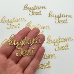 Custom Glitter Confetti: Personalized Party Table Scatter
