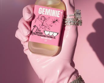 Geminie His Queen Strawberry Shortcake Perfume Oil.  Creamy Strawberry Gourmand scent. Gift for her.
