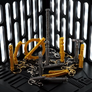 Star Wars Lightsaber Keychain | 3D Printed Jedi & Sith Keychains | Revenge of the Sith | May The 4th Gift | Geek Gift