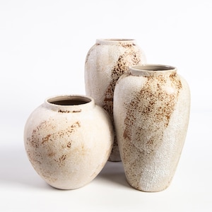 Original Earth Ceramic Vase | Handmade Decorative Home Décor for Indoor Display