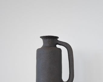 handmade ceramic pitcher, stoneware pitcher, handmade ceramic carafe.
