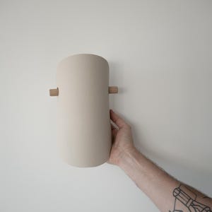 Handmade ceramic wall light, clay wall light, handmade wall light, stoneware wall lamp, interior light
