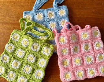 Daisy Granny Square Bag In Sage Green With Tassel And Fabric Lining Etsy Daisy Granny Square Bag In Sage Green With Tassel And Fabric Lining Etsy