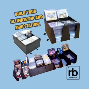 Rip Base Modular Trading Card Games TCG Sports Card Penny Sleeve Toploader Cardsaver Team Bag Magnetic One-Touch Dispenser Organizer System