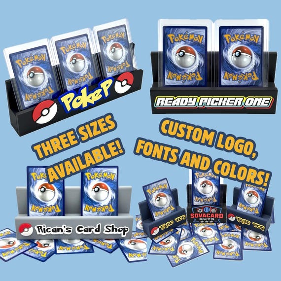 Custom TCG Display Stands | Personalized Card Holder | Whatnot Tiktok Ebay  Live Breaker Stand | Fits PSA Top Loaders | One Piece Pokmon MTG - Etsy