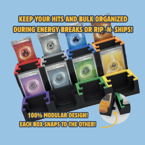 Energy Break Rip and Ship Organizer Sort Box Set for Live Stream | TCG Card  Stand for Bulk and Hits | Whatnot Tiktok Ebay Live | Pokmon MTG - Etsy