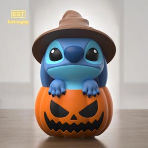 File STL di alta qualità per la figura di Halloween Stitch, figura di Halloween Stitch STL, modello 3D Stitch, modello 3D di film anime
