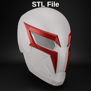 2099 Spiderman Helmet STL File, 2099 Spiderman Mask With Magnetic Connections, 2099 Spiderman Mask, High Quality STL File
