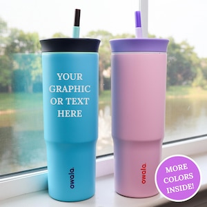 Personalized Owala 24oz Tumbler with Straw | Engraved Insulated Tumbler | Bachelorette Party | Wedding Gift | Gift for Her | Birthday Gift