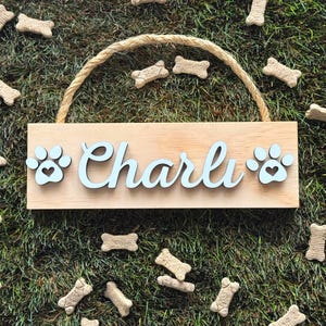Custom 3D Pet Name Sign: 11x3.5 Personalized Dog/Cat Plaque