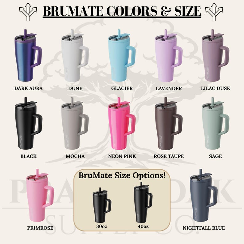 Custom Engraved Brumate Eraflip Tumbler 30oz & 40oz Leak-proof Water ...