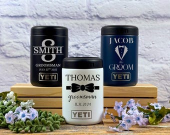 YETI Colster Personalized or Polar Camel Groomsmen Proposal