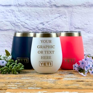 Personalized Engraved Wine Tumbler: Yeti or Polar Camel, Custom Logo Gift