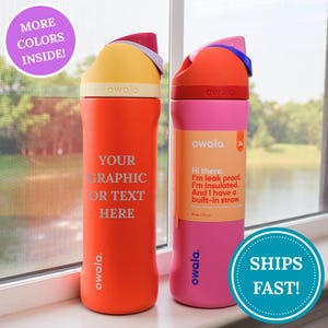 Personalized Owala FreeSip 24 oz. Bottle | Engraved Tumbler | Anniversary Gift | Bachelorette Party | Wedding Gift | Gift for Her | Birthday