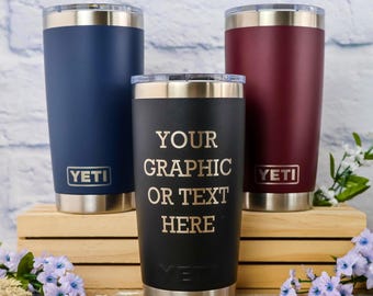Personalized Engraved 20 oz YETI or Polar Camel Tumbler: Custom Travel Mug