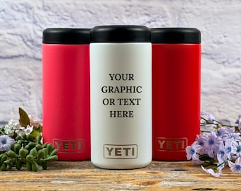 Engraved YETI & Polar Camel Slim Beverage Holder: Custom Insulated Drink Cozie