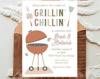 Invito per addio al nubilato con barbecue, addio al nubilato di coppia, invito per addio al nubilato con barbecue in giardino, invito per addio al nubilato in giardino, baby shower con barbecue