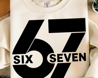 Six Seven Meme PNG Bundle, Funny Viral Design (Digital Download)