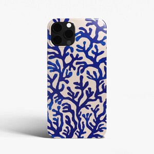 Matisse Coral Reef Phone Case, Ocean Sea Beach Cover, Abstract Print, Coastal Grandmother, iPhone 16 15 14 Pro Max, Samsung S25 S24, Pixel