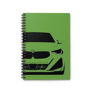 B58 Spiral Notebook - Ruled Line, BMW G42 M240i, M2 Comp notes, Perfect Gift for BMW Enthusiasts, M Power Twin Turbo