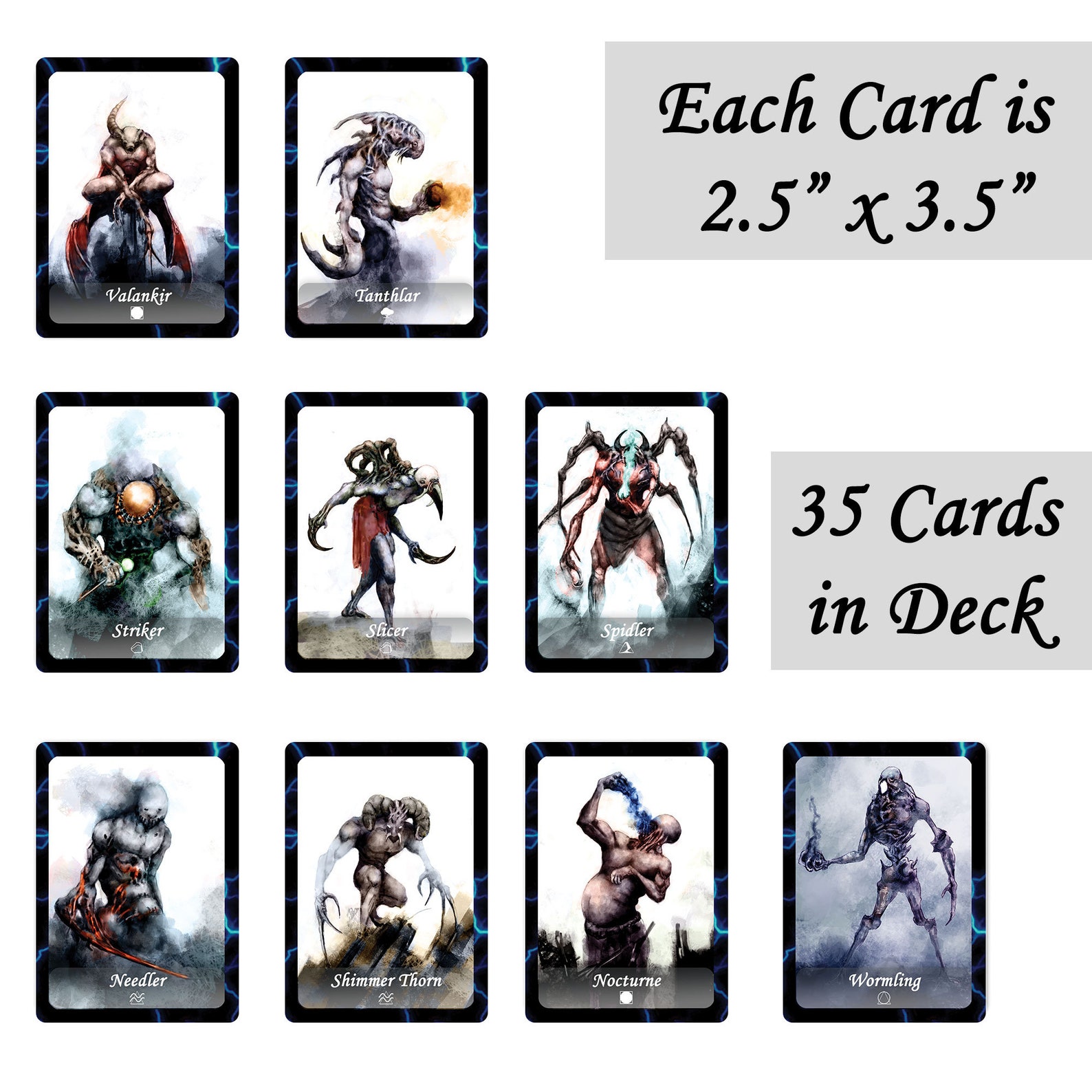 DnD Monster Cards con PDF scaricabile che descrive mostri | Etsy