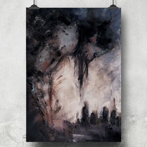 Horror y miedo al Dios Eldritch respondiendo oraciones, cartel de arte oscuro de la fantasía que salió mal, arte de decoración del hogar 11x14, 11x17 oraciones respondidas