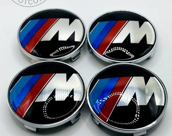 4er Set Bmw M-Serie Legierung Radnabenkappen 68 mm, Nabenkappen für Bmw-Autos 68 mm