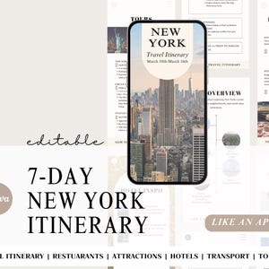 7-Day New York City Itinerary: Your Ultimate Travel Guide to Manhattan, Brooklyn, and Iconic Landmarks | New York Trip | Travel Guidebook