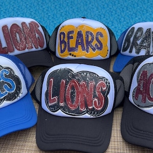 School mascot trucker hats