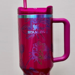 40oz Chroma Laser Engraved STANLEY Tumbler - Enchanted Rose Edition