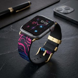 Lot of 9 Apple Watch Bands Like New 38/40/41.  Retro, 80’s, Neon, Christmas Amazon.com: Breathable Christmas Snowflake Pattern Bands  main image 4