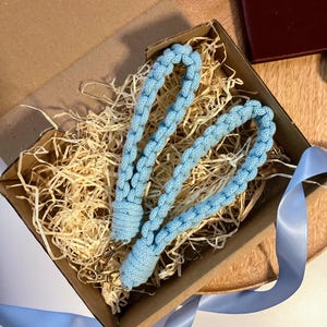 Lot de 2 porte-clés faits main, cadeau bohème pour papa, porte-clés pour la maison et la voiture, cadeau de fête des pères, coffret cadeau