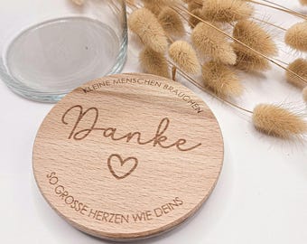 Gift jar with engraving for kindergarten teacher | Thank you – little people need hearts as big as yours | Gift for farewell, birthday, midwife