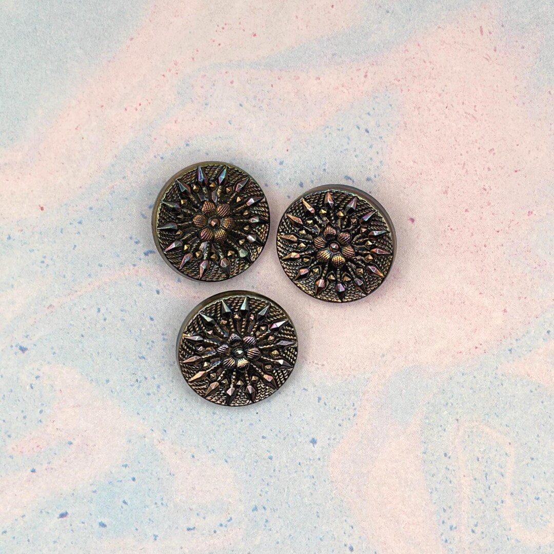 Vintage Czech Buttons - Etsy
