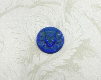 Cabujón del Rey Tut del Renacimiento Egipcio Vintage