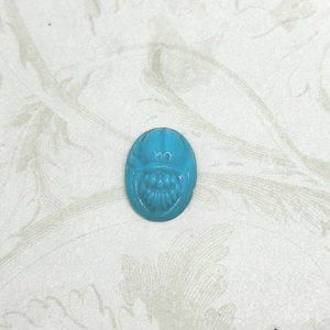Vintage Egyptian Revival Blue Scarab