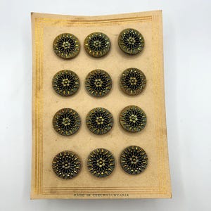 Vintage Czech Glass Buttons
