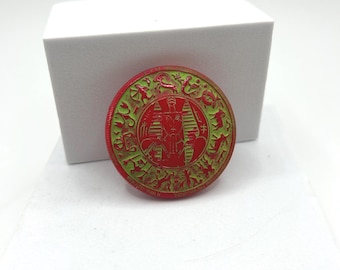 Vintage Glass Egyptian Revival Bead