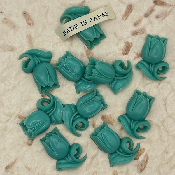 Vintage Celluloid Flower Embellishments