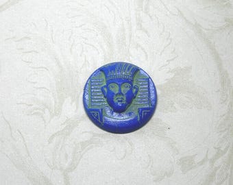 Cabujón del Rey Tut del Renacimiento Egipcio Vintage