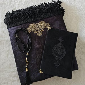Gepersonaliseerde gebedsmat-cadeauset: gunsten islamitisch ramadan