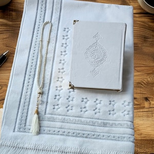 Cadeauset voor gegraveerde gebedsmat: islamitische ramadan, nikka, eid-gunsten
