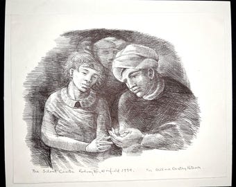 Rodney M. Winfield, The Silent Center – 1990s Pen and Ink Drawing