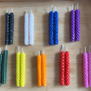 Beeswax Chime Candles, Handmade, Intention Candles
